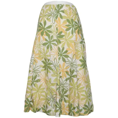 Skirt (Green, Yellow, White) from Alex & Co. Acetate, Linen