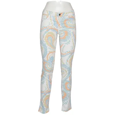 Pantalon (Blanc, Multicolore) de 1921 Coton, Élasthane, Polyester