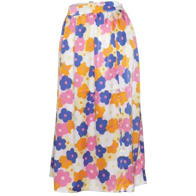 Kjol (Flerfärgad, Blå, Rosa, Orange) från Monki Elastan, Polyester
