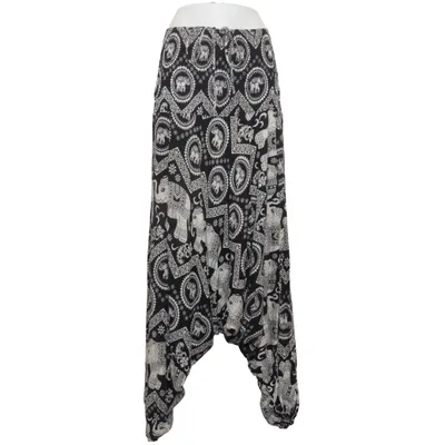 Harem pants (Black, White) from Harempants Viscose