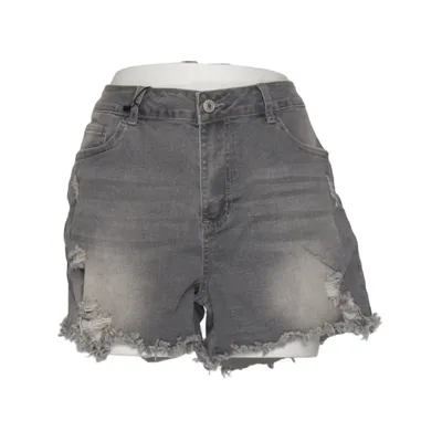 Jeansshorts (Grå) från Jeans Bomull, Elastan, Polyester, Viskos