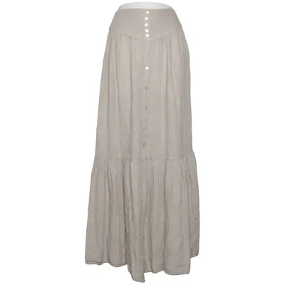 Långkjol (Beige) från Pearl & Caviar Bomull, Linne, Tencel