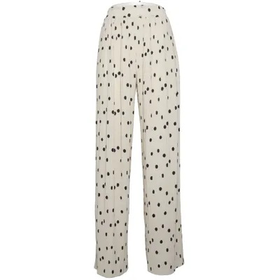 Palazzobukser (Hvid) fra Sézane Elastan, Genanvendt polyester