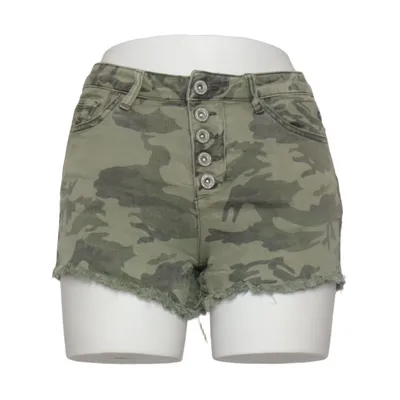 Jeansshorts (Grön) från Blind Date Casual Bomull, Elastan