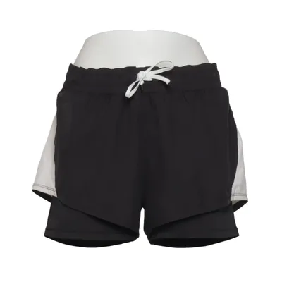 Short de sport (Noir, Blanc) de H&M Sport Élasthane, Polyester