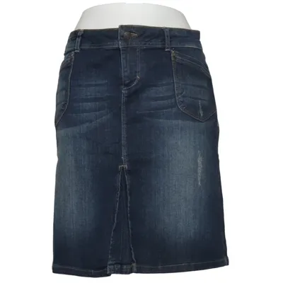 Denim skirt (Blue) from Camaïeu Cotton, Elastane