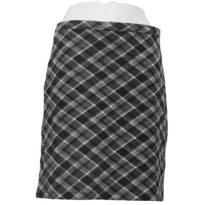 Skirt (Black, Gray, White) from Eddie Bauer Polyester, Wool