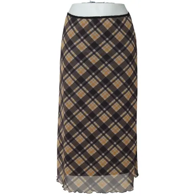 Långkjol (Grå, Gul, Vit) från Reclaimed Vintage Elastan, Polyester