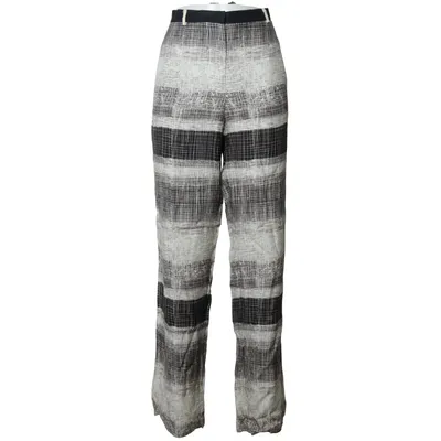 Palazzobukser (Sort, Hvid, Grå) fra Cedric Charlier Silke, Viscose