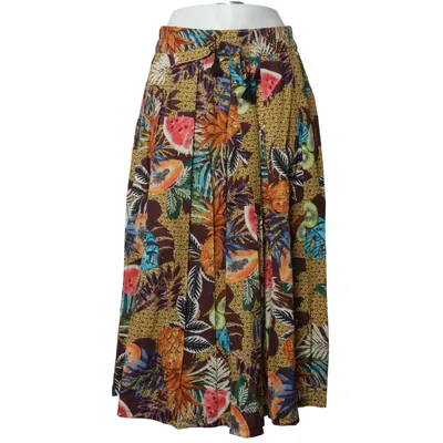 Maxirock (// tropical, maximalism, vacation, boho, hippie, grocery aesthetic, eccentric, Carmen Miranda, tutti frutti) von Souvenir Baumwolle