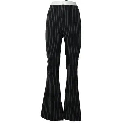 Suit pants (Black, White) from Bershka Elastane, Polyester