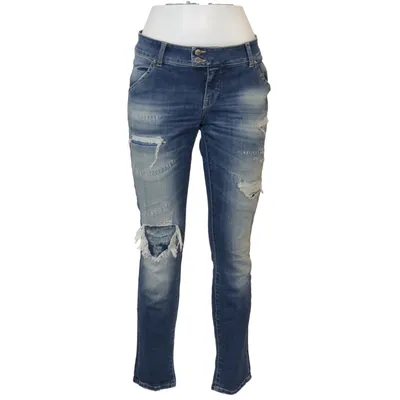 Jeans (Blue) from Met Cotton, Elastane