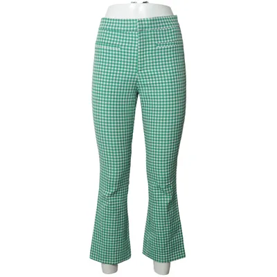 Bukser (Grøn, Hvid) fra Zara Bomuld, Elastan, Polyester, Viscose
