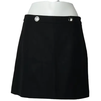 Skirt (Black) from Nikkie Viscose, Wool
