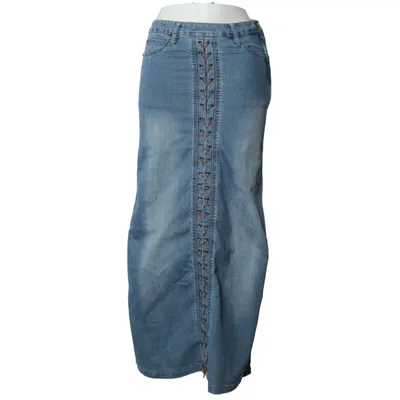 Spijkerrok (Blauw) van Crazy World Katoen, Elastaan