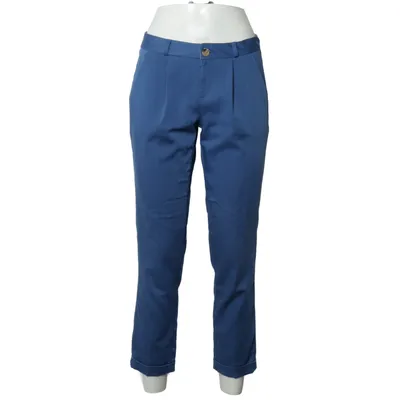 Chinos (Blue) from Oak+ Fort Polyester, Viscose