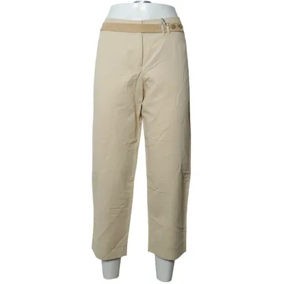 Chinos (Beige) van Faconnable Katoen, Leer, Linnen