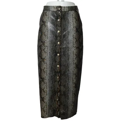 Skirt (Black, Beige, Multicolored) from Fifth House Polyester