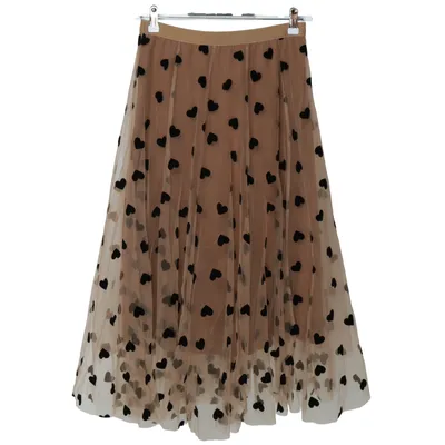 Tyllkjol (Beige, Svart) från Chicwish Polyester