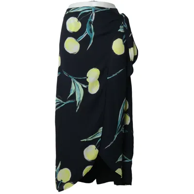 Jupe portefeuille (Noir, Jaune, Vert) de Who What Wear Polyester recyclé