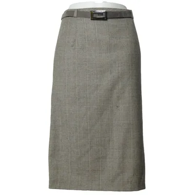 Rok (Grijs, Beige) van Hensel & Mortensen Elastaan, Wol