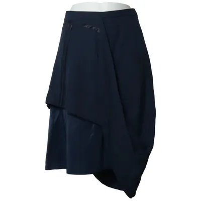 Jupe (Bleu) de Maison Martin Margiela by H&M Polyester, Viscose, Laine