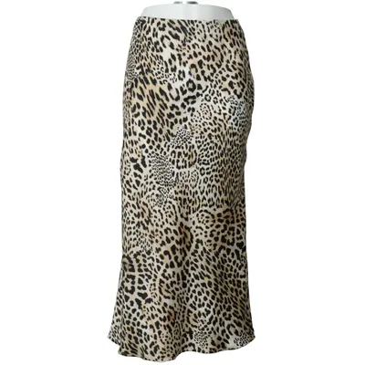 Maxi skirt (Beige, Black) from Zara Polyester