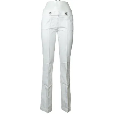 Chinos (Hvid) fra Ermanno Scervino Bomuld, Elastan