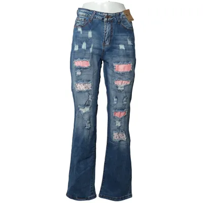 Jeans (Blue, Pink, Multicolored) from Denim Cotton, Elastane, Polyester, Viscose