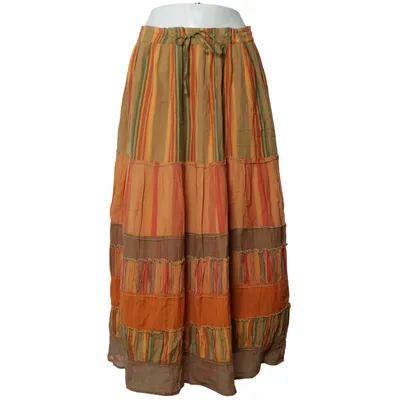 Långkjol (Brun, Orange, Flerfärgad) från DW Shop Bomull