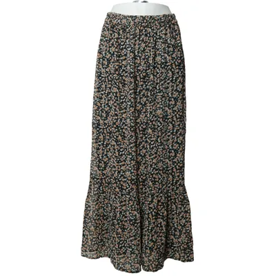 Maxi skirt (Black, White, Orange) from Fire & Glory Viscose