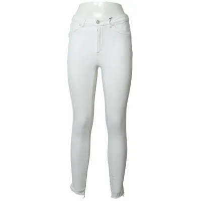 Jeans (White) from Never Denim Cotton, Elastane, Polyester
