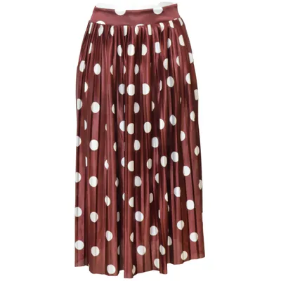 Kjol (Brun, Vit) från Ichi Polyester