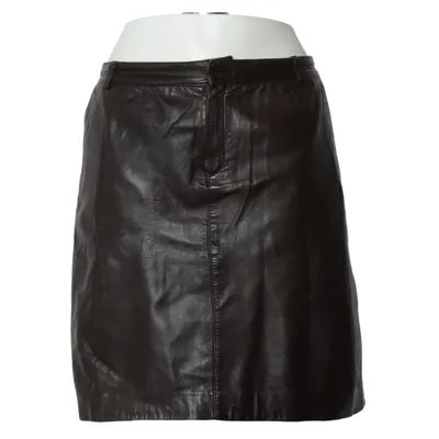Läderkjol (Brun) från Manguun Skinn, Polyester
