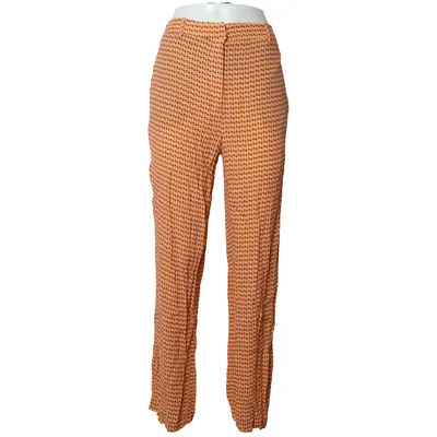 Broek (Geel, Bruin, Wit) van Zara Viscose