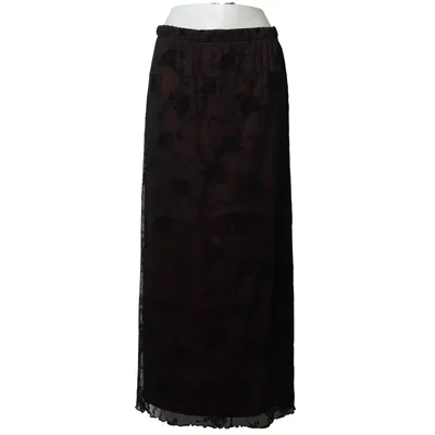 Jupe longue (Noir, Rouge) Polyester