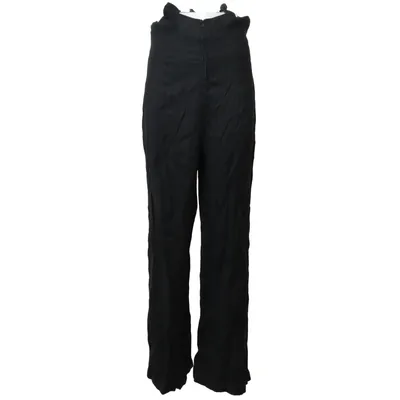 Pantalon (Noir) de Hell Bunny Vixen Élasthane, Lin, Viscose