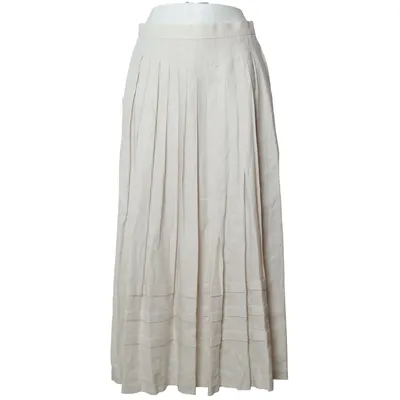 Maxi skirt (Beige) from Perry Landhaus Acetate, Linen, Modal