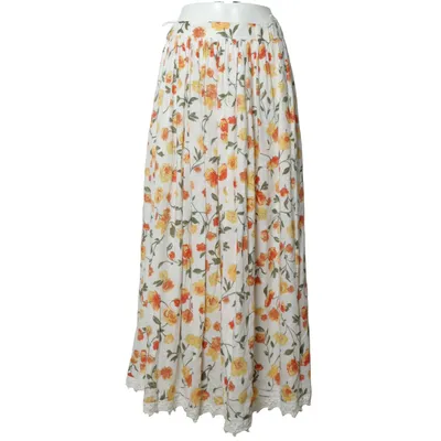 Maxi skirt (White, Yellow, Orange) from Alphorn Acetate, Linen, Viscose