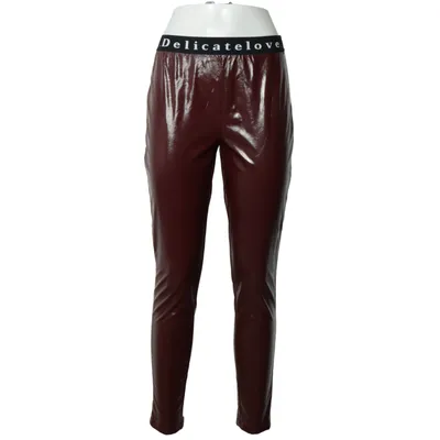 Vinyl broek (Rood) van Delicatelove
