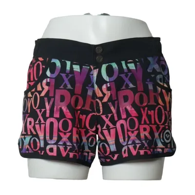 Badeshorts (Sort, Flerfarvet) fra Roxy Swim Elastan, Polyester