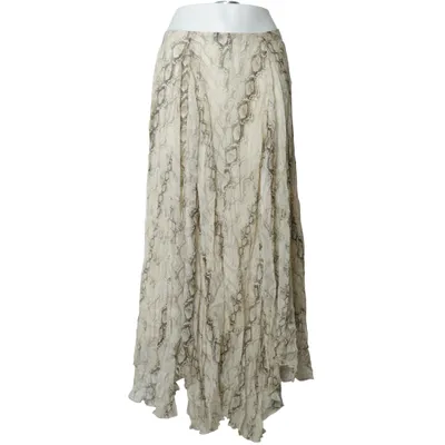 Maxi skirt (Beige, Gray) from Massimo Dutti