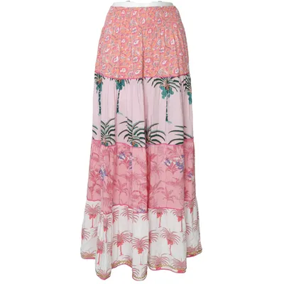 Maxi skirt (Pink, Multicolored) from Place du Soleil