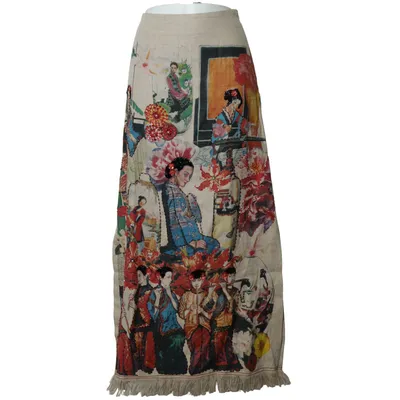 Maxi rok (Beige, Meerkleurig) van Best Collection