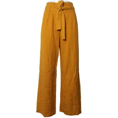 Palazzo pants (Yellow) from Sézane Cotton, Lyocell