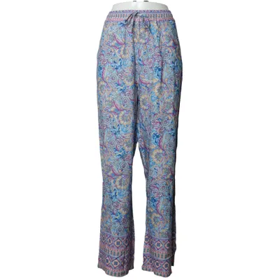 Palazzo broek (Blauw, Meerkleurig) van Heart Kiss Viscose