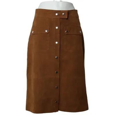 Lederrock (Braun) von Set Leder, Polyester