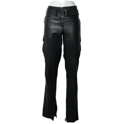 Leather pants (Black) from Escada Leather