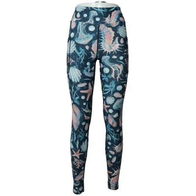 Træningsleggings (Blå, Flerfarvet) fra Maya Freya Elastan, Polyester
