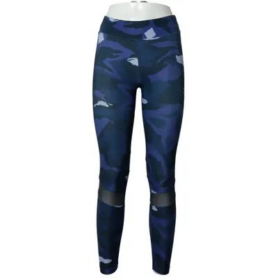 Træningsleggings (Blå, Sort) fra Oysho Fitness Elastan, Polyester